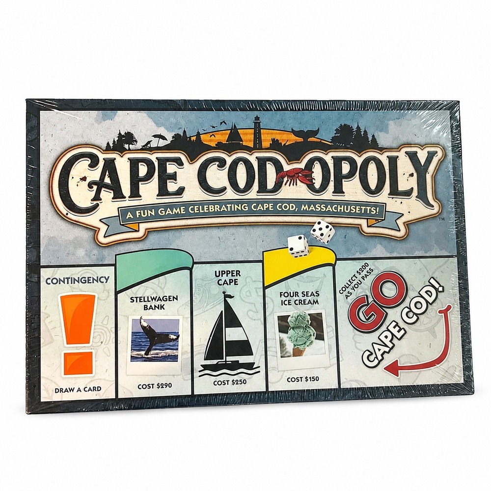 Cape Cod-opoly Board Game Cape Cod Massachusetts Family Travel Game Bin Deal